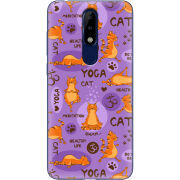 Чехол Uprint Nokia 5.1 Plus Yoga Cat