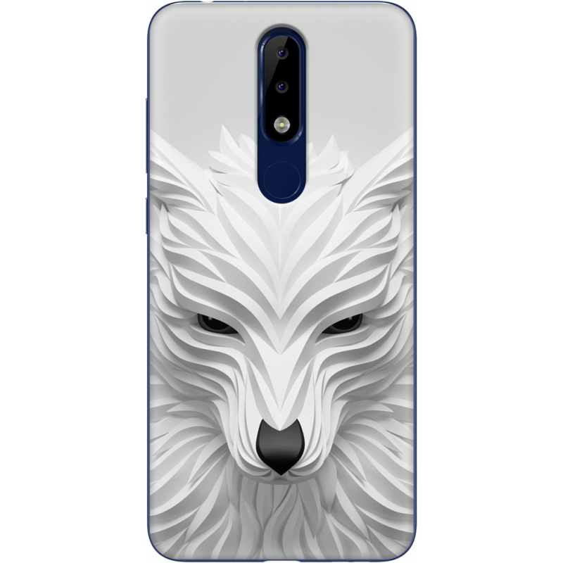 Чехол Uprint Nokia 5.1 Plus White Wolf