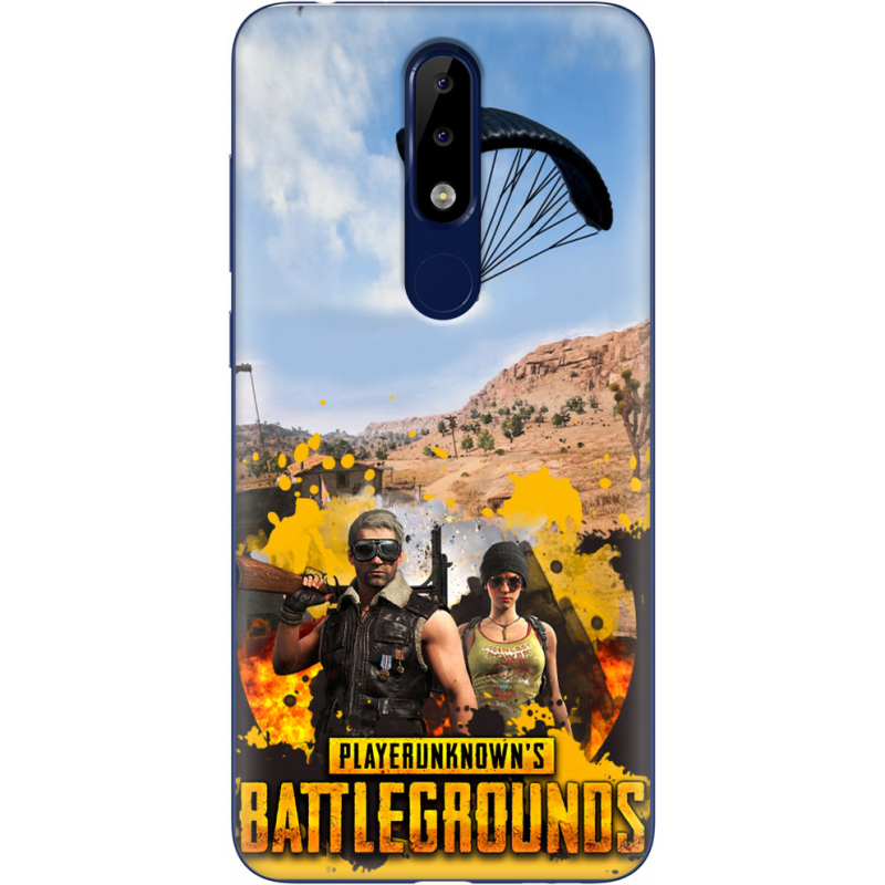 Чехол Uprint Nokia 5.1 Plus Pubg parachute