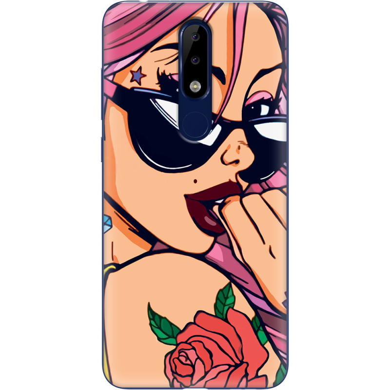 Чехол Uprint Nokia 5.1 Plus Pink Girl