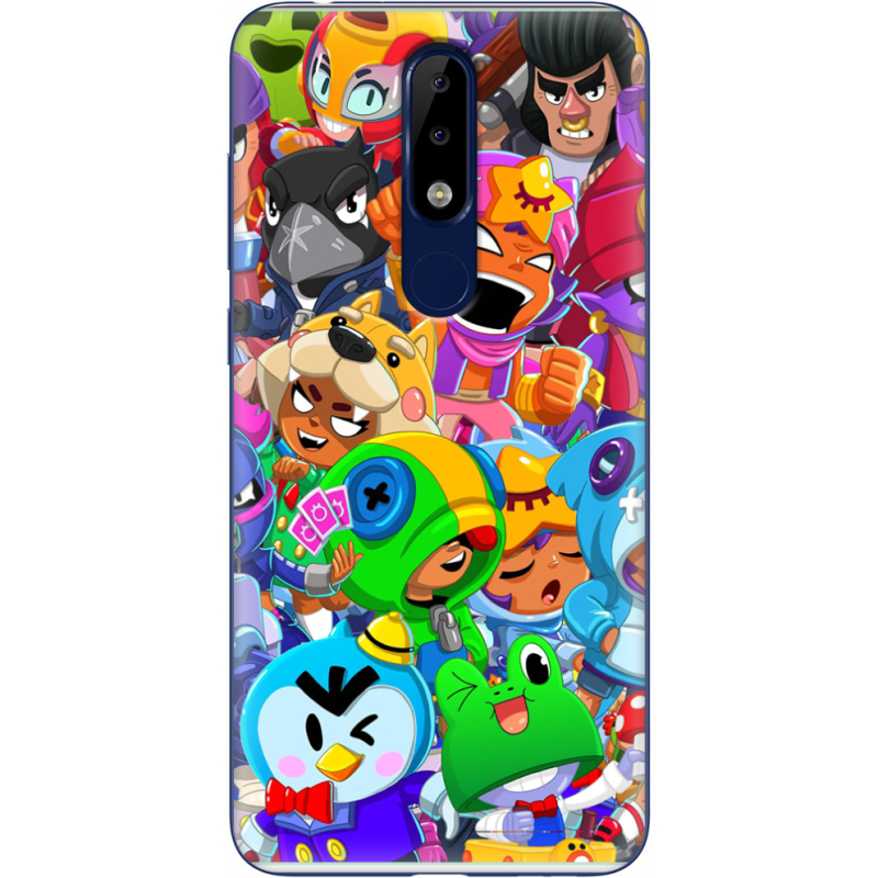 Чехол Uprint Nokia 5.1 Plus friends brawl stars