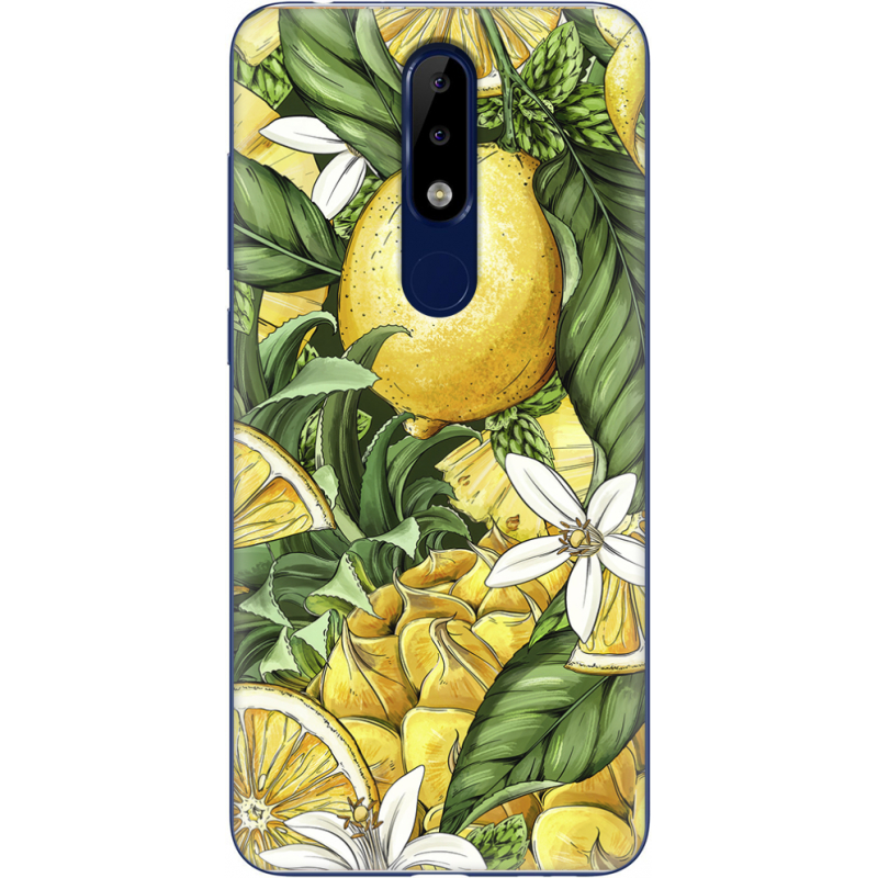 Чехол Uprint Nokia 5.1 Plus Lemon Pattern