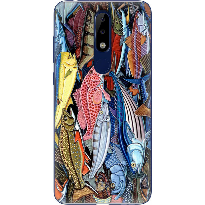 Чехол Uprint Nokia 5.1 Plus Sea Fish