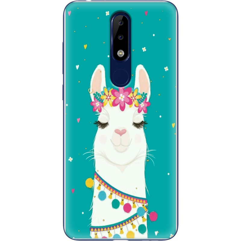 Чехол Uprint Nokia 5.1 Plus Cold Llama