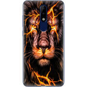 Чехол Uprint Nokia 5.1 Plus Fire Lion