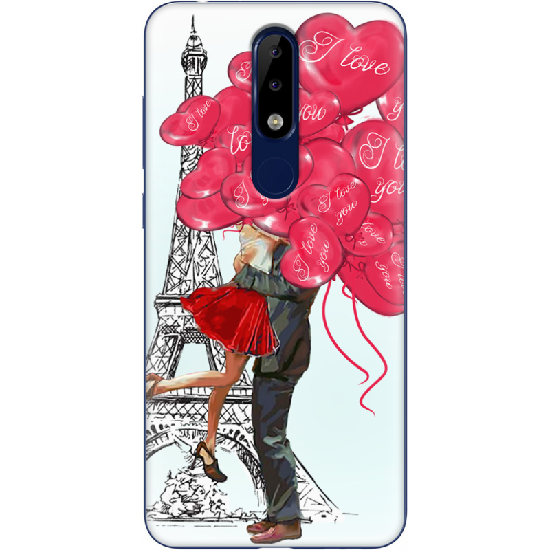 Чехол Uprint Nokia 5.1 Plus Love in Paris