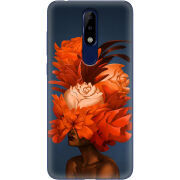 Чехол Uprint Nokia 5.1 Plus Exquisite Orange Flowers