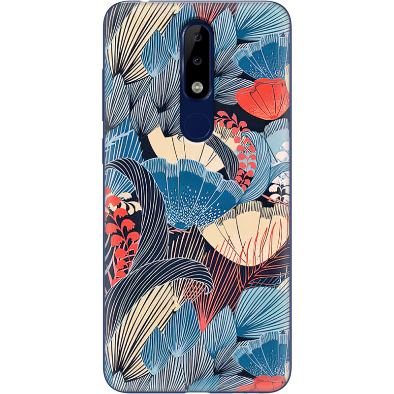 Чехол Uprint Nokia 5.1 Plus Blue Herb