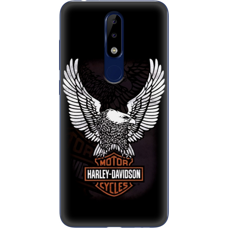 Чехол Uprint Nokia 5.1 Plus Harley Davidson and eagle