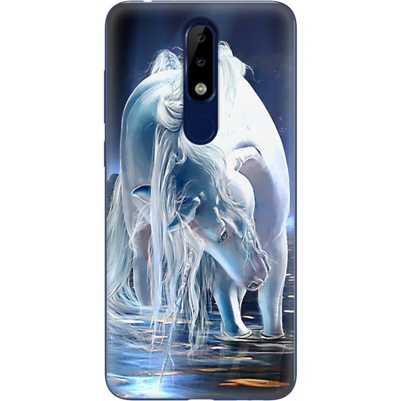 Чехол Uprint Nokia 5.1 Plus White Horse