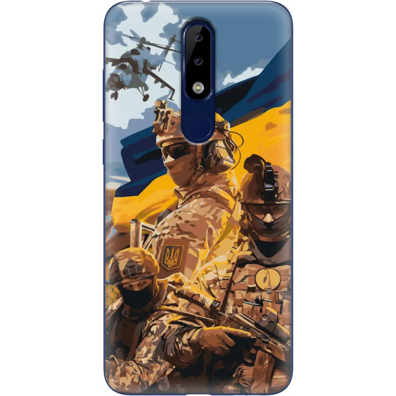 Чехол Uprint Nokia 5.1 Plus Воїни ЗСУ