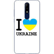 Чехол Uprint Nokia 5.1 Plus I love Ukraine