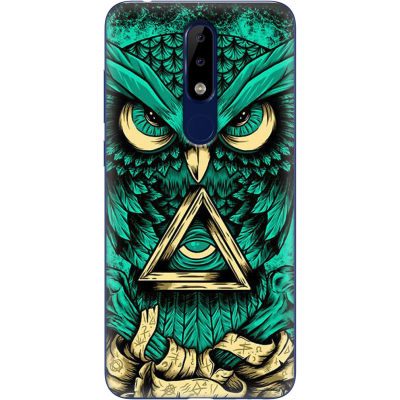 Чехол Uprint Nokia 5.1 Plus Masonic Owl