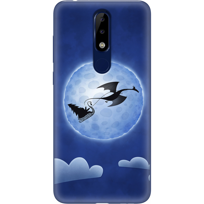 Чехол Uprint Nokia 5.1 Plus Christmas Dragon