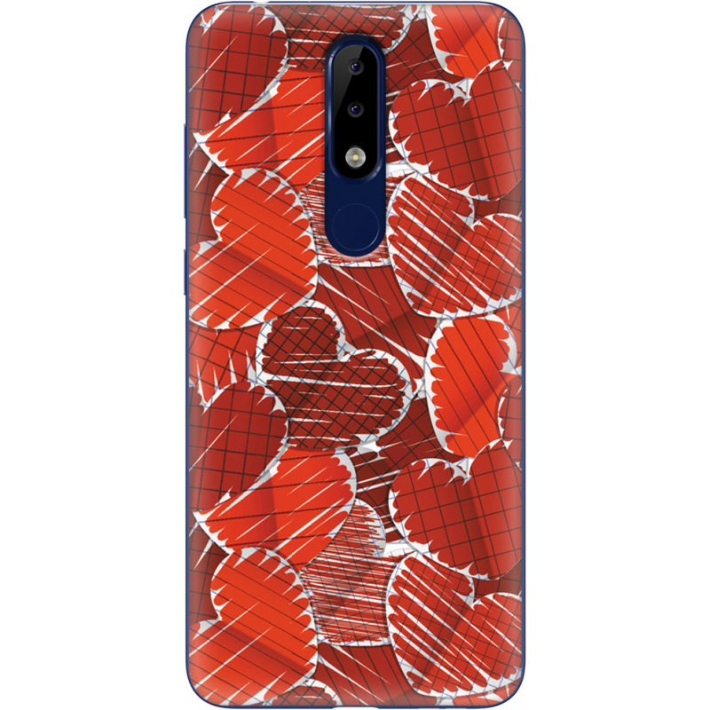 Чехол Uprint Nokia 5.1 Plus Heart Strings