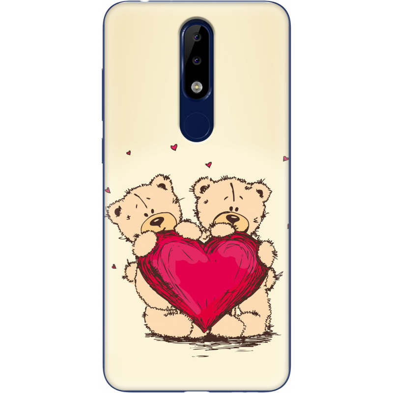 Чехол Uprint Nokia 5.1 Plus Teddy Bear Love