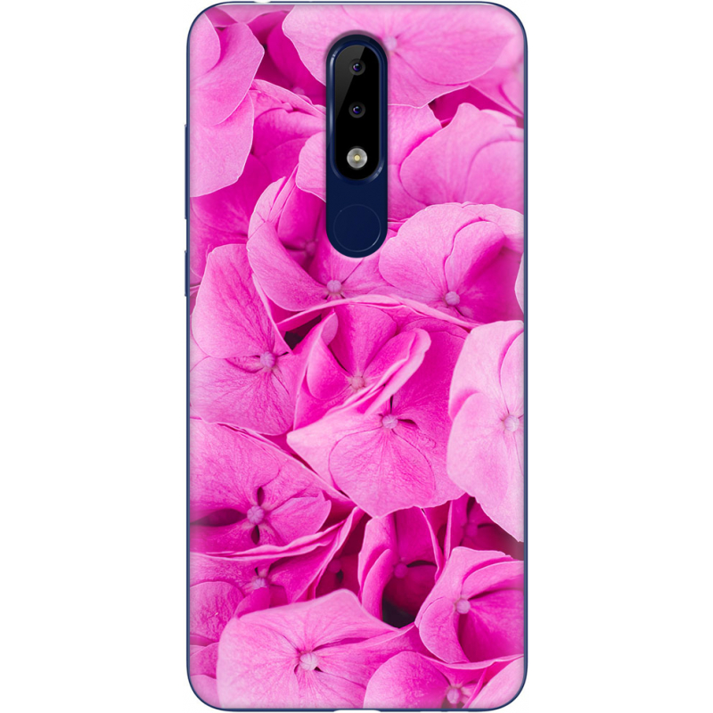 Чехол Uprint Nokia 5.1 Plus Pink Flowers