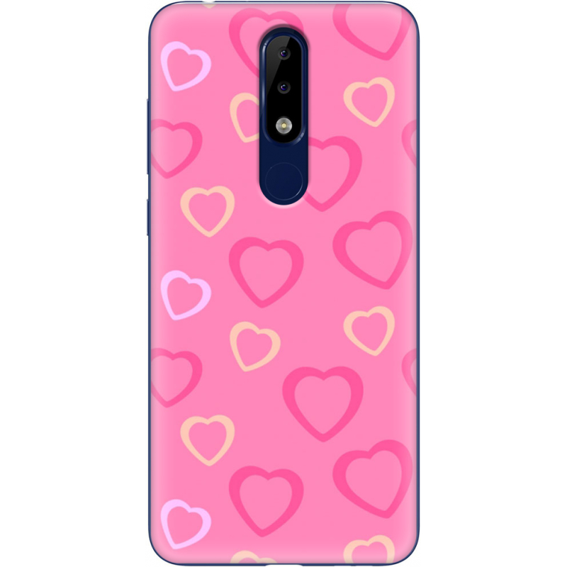 Чехол Uprint Nokia 5.1 Plus Sugar Hearts