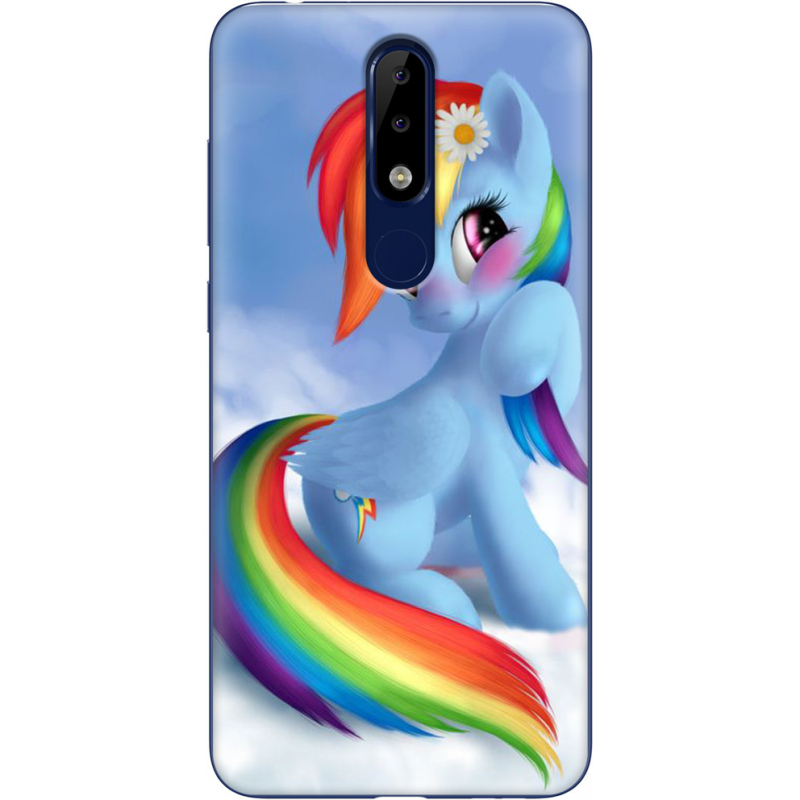 Чехол Uprint Nokia 5.1 Plus My Little Pony Rainbow Dash