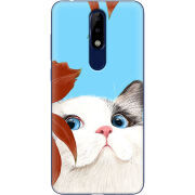 Чехол Uprint Nokia 5.1 Plus Wondering Cat