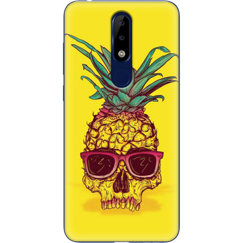 Чехол Uprint Nokia 5.1 Plus Pineapple Skull