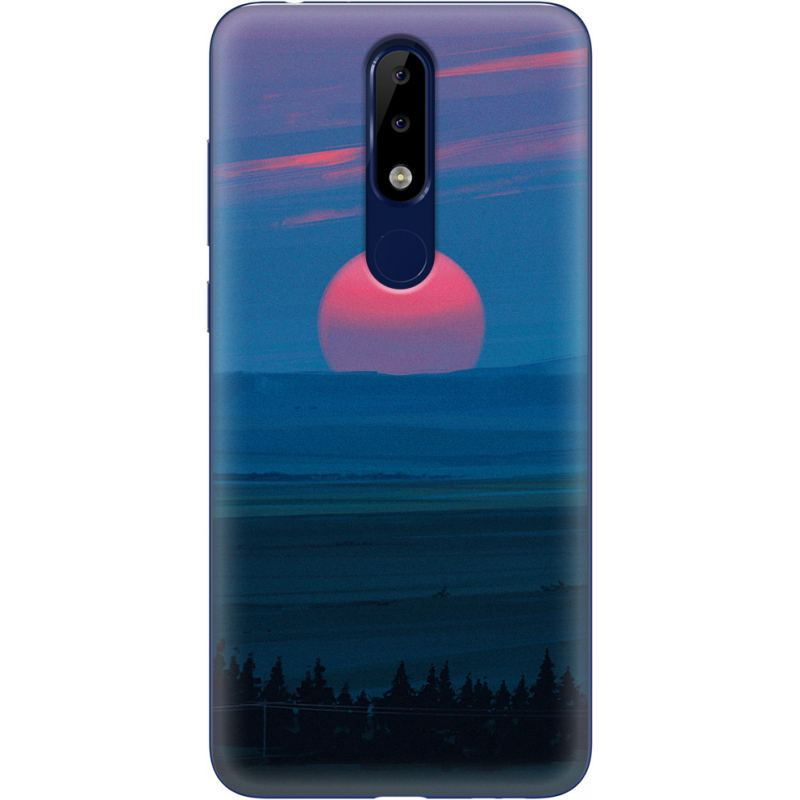 Чехол Uprint Nokia 5.1 Plus Cold Red Light