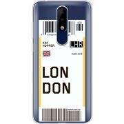 Прозрачный чехол Uprint Nokia 5.1 Plus Ticket London
