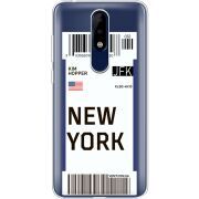 Прозрачный чехол Uprint Nokia 5.1 Plus Ticket New York