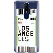 Прозрачный чехол Uprint Nokia 5.1 Plus Ticket Los Angeles