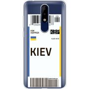 Прозрачный чехол Uprint Nokia 5.1 Plus Ticket Kiev