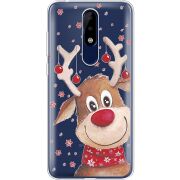 Прозрачный чехол Uprint Nokia 5.1 Plus Winter Deer