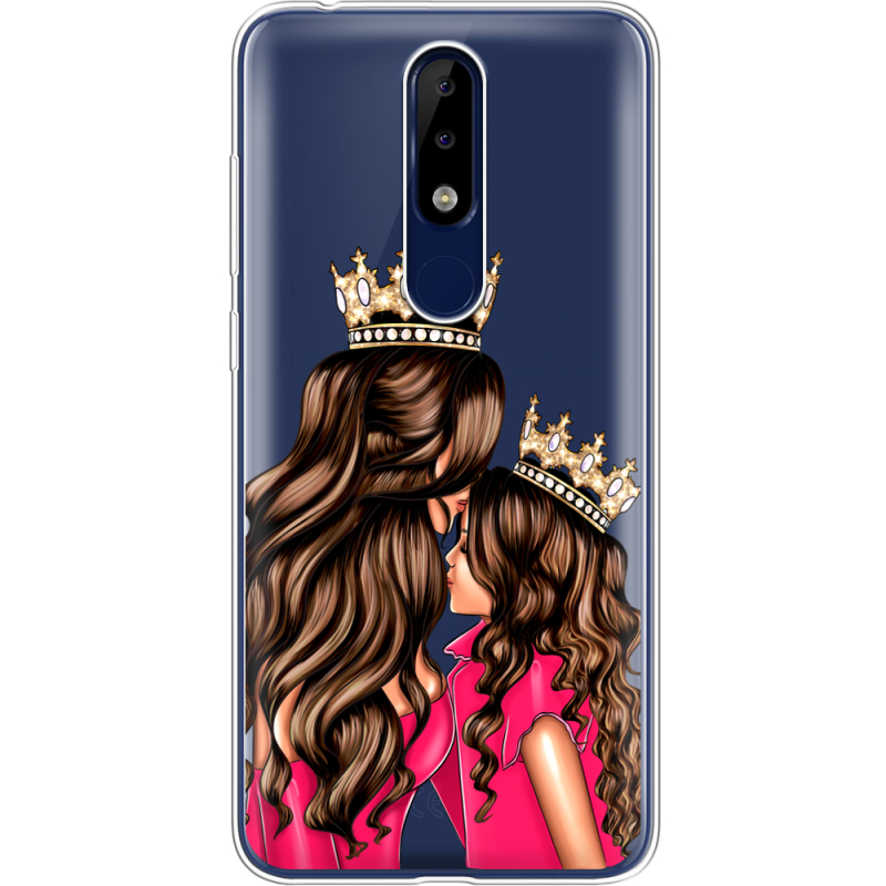 Прозрачный чехол Uprint Nokia 5.1 Plus Queen and Princess