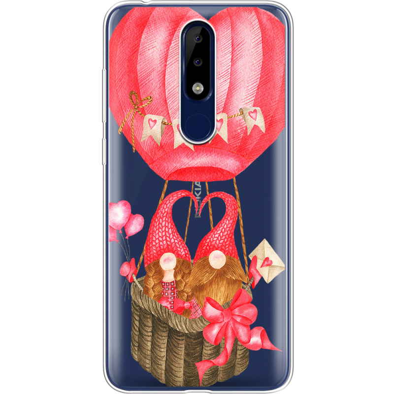 Прозрачный чехол Uprint Nokia 5.1 Plus Valentine Dwarfs