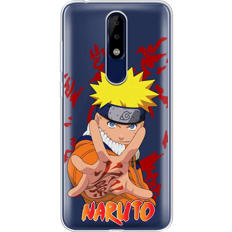 Прозрачный чехол Uprint Nokia 5.1 Plus Naruto