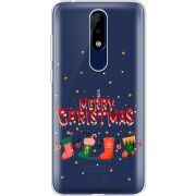 Прозрачный чехол Uprint Nokia 5.1 Plus Merry Christmas