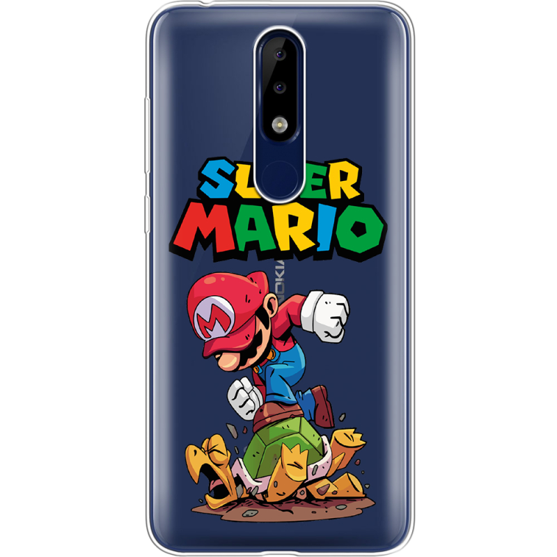 Прозрачный чехол Uprint Nokia 5.1 Plus Super Mario