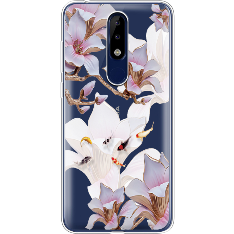 Прозрачный чехол Uprint Nokia 5.1 Plus Chinese Magnolia