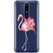 Прозрачный чехол Uprint Nokia 5.1 Plus Floral Flamingo
