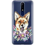 Прозрачный чехол Uprint Nokia 5.1 Plus Winking Fox