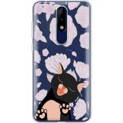 Прозрачный чехол Uprint Nokia 5.1 Plus Meow