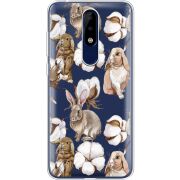 Прозрачный чехол Uprint Nokia 5.1 Plus Cotton and Rabbits