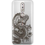Прозрачный чехол Uprint Nokia 7.1 Chinese Dragon