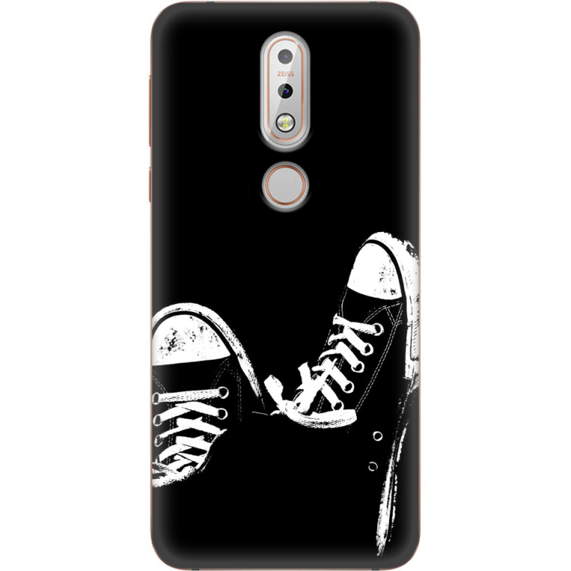 Чехол Uprint Nokia 7.1 Black Sneakers