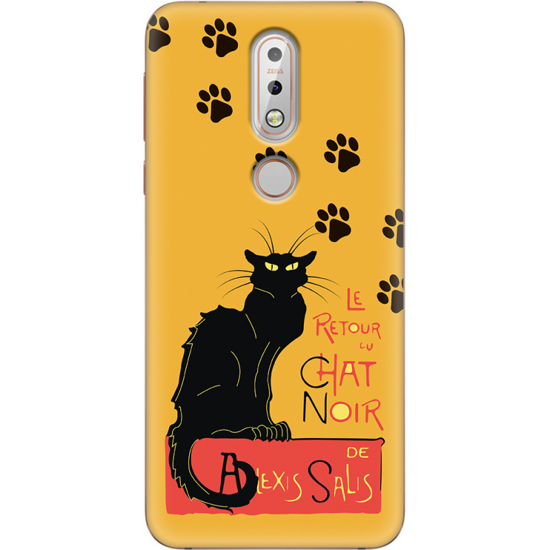 Чехол Uprint Nokia 7.1 Noir Cat