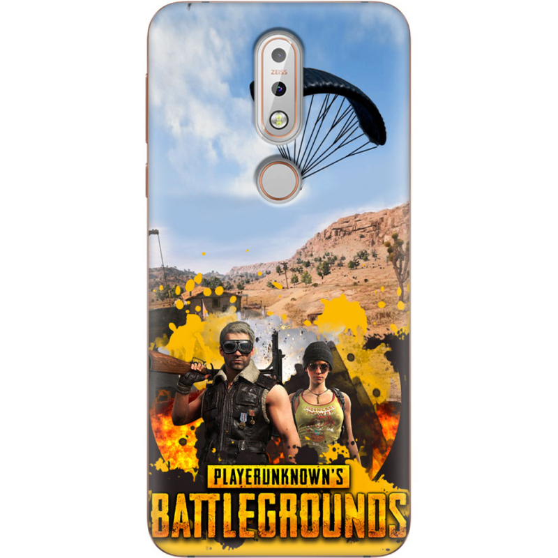 Чехол Uprint Nokia 7.1 Pubg parachute