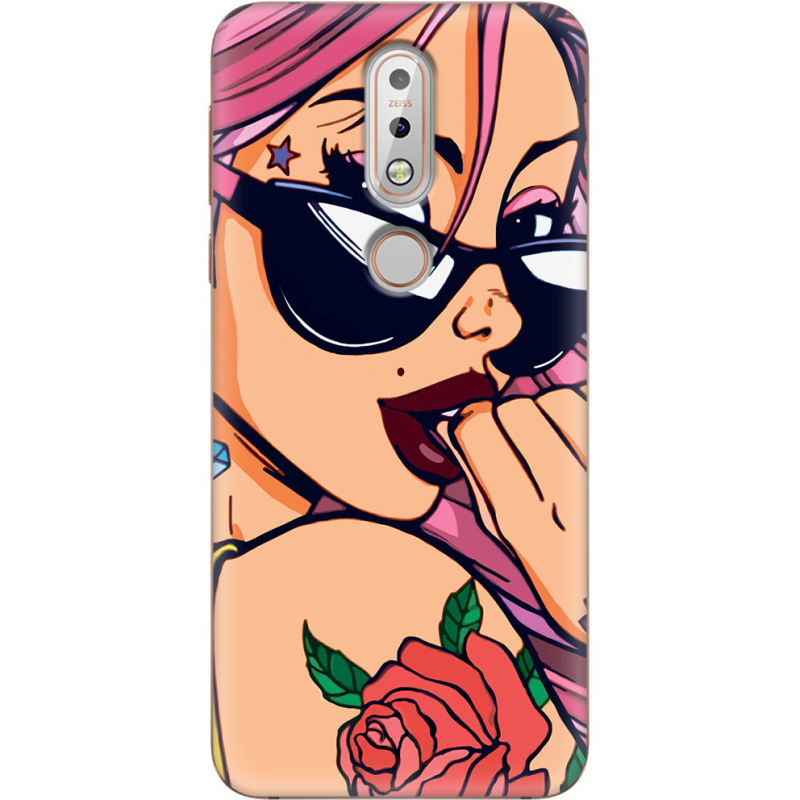 Чехол Uprint Nokia 7.1 Pink Girl