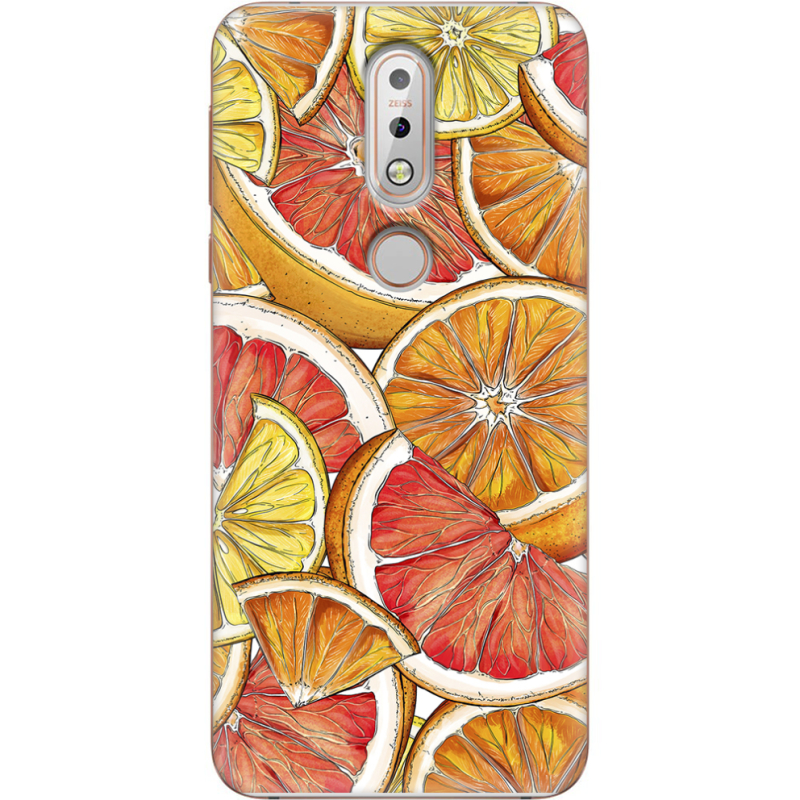 Чехол Uprint Nokia 7.1 Citrus Pattern