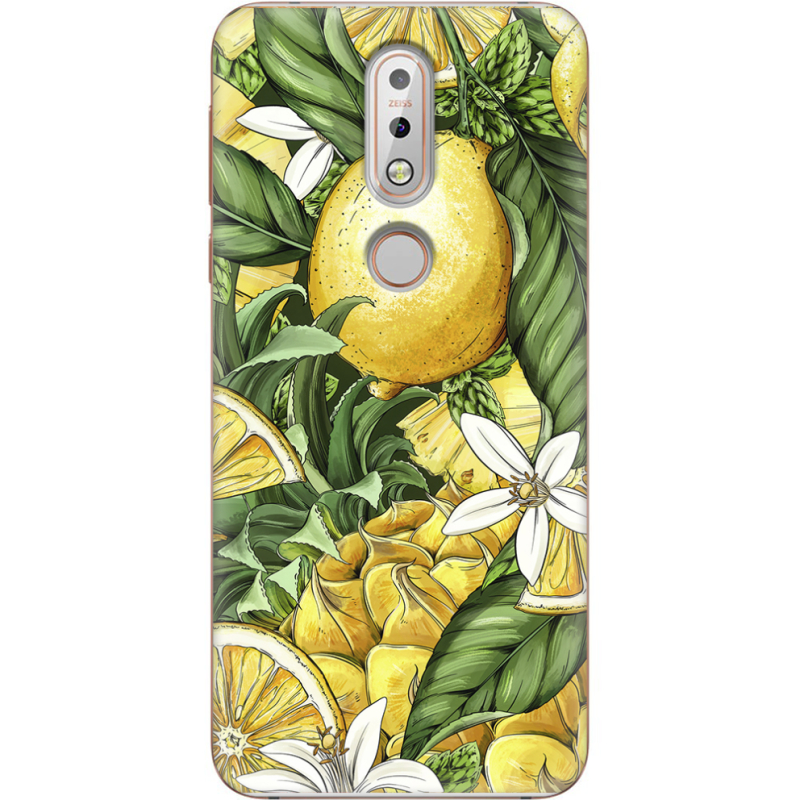 Чехол Uprint Nokia 7.1 Lemon Pattern