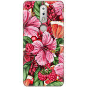 Чехол Uprint Nokia 7.1 Tropical Flowers