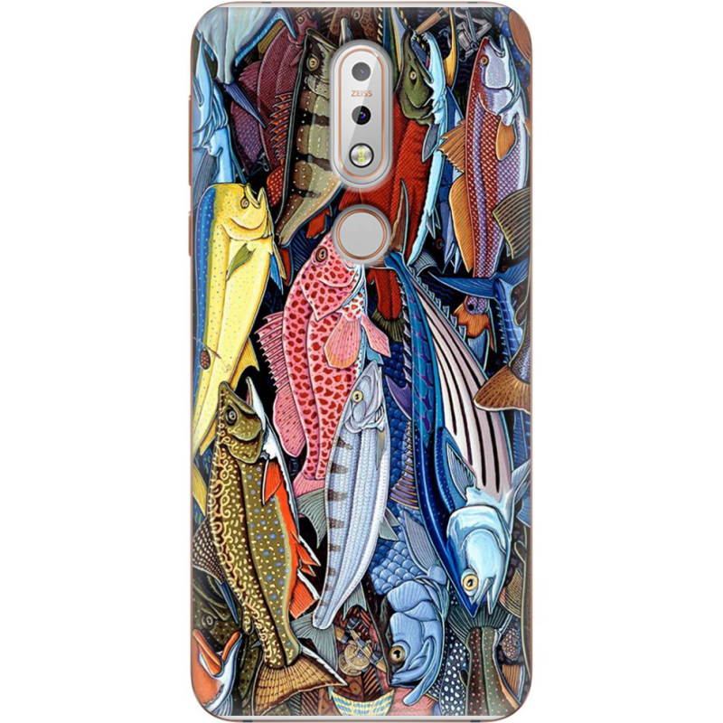 Чехол Uprint Nokia 7.1 Sea Fish